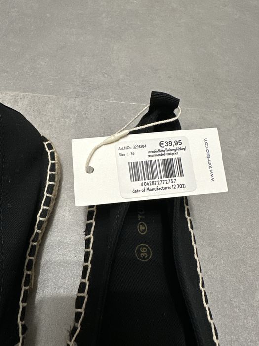 Balerini Tom Tailor marimea 36 nepurtati cu eticheta