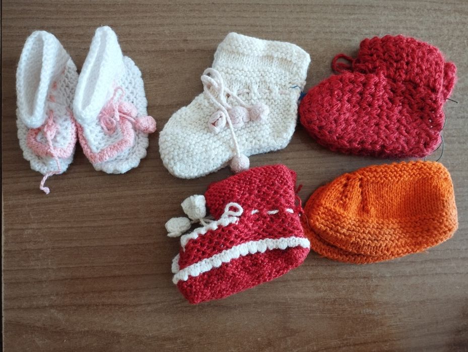 Домашни терлици, ръчно плетени