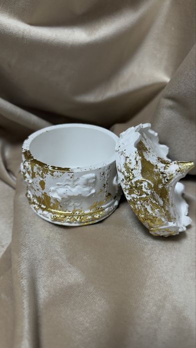 Новогодний подарок (гипсовая шкатулка)