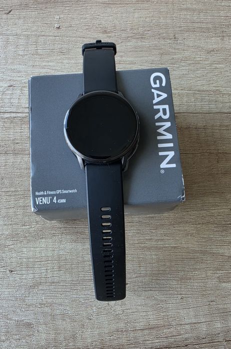 Garmin Venu 4 Black 45 mm 014-00 Black Silicone Band