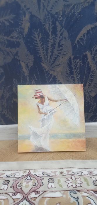 Картина "Девушка на пляже"