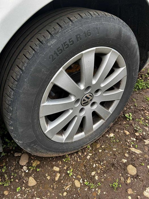 Set jante aliaj cu anvelope Vw Passat B6  215/55R16