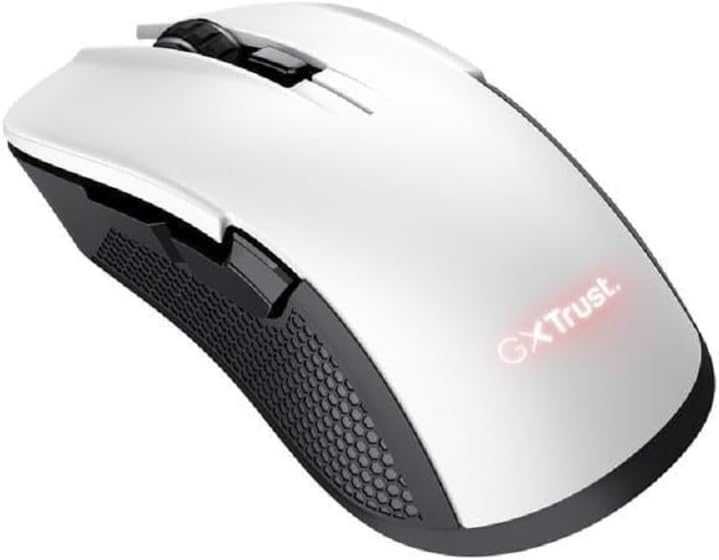 Mouse gaming wireless Trust GXT Ybar, RGB, 7200 DPI, alb