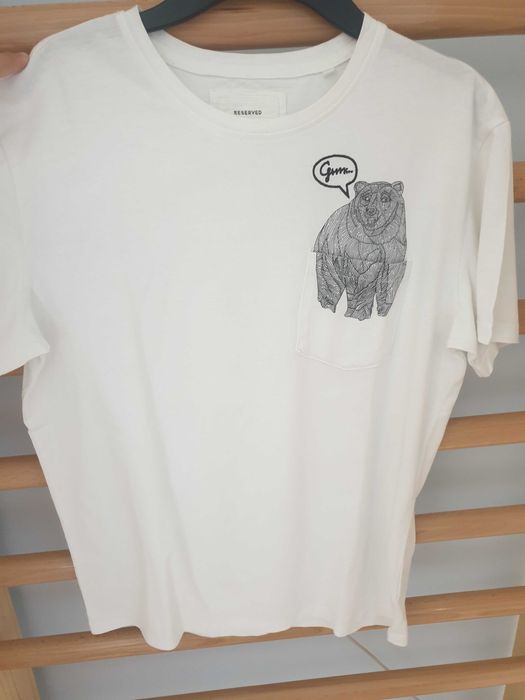 Tricou Reserved alb (M)