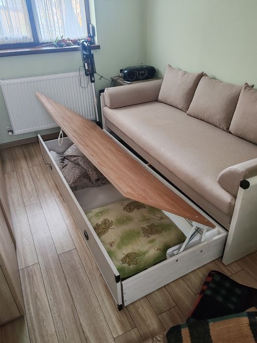 Pat extensibil 160/200 cu lada Indiana