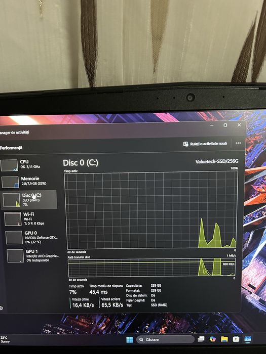 Laptop gaming| i5gen8| 16gb ram ddr4| GTX1050 4gb| ssd 256 baterie noua