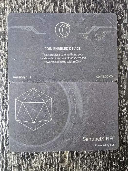 SentinelX NFC powered by XYO COIN Enabled Device