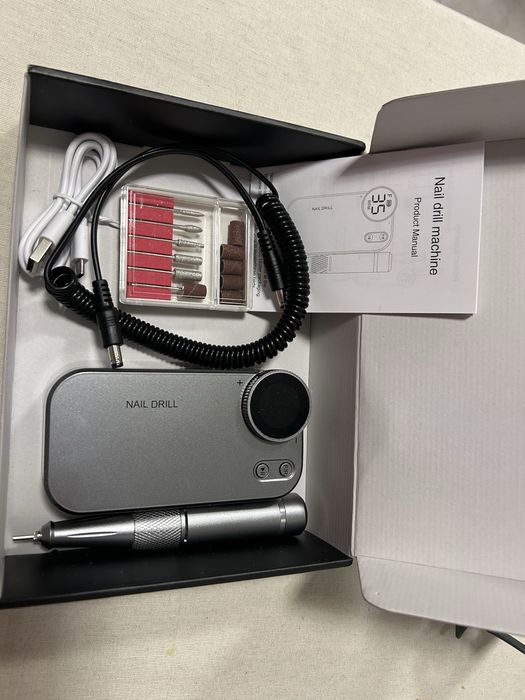 Ел. пила за нокти DF107 – на батерия, USB зареждане, 35 000 об/мин