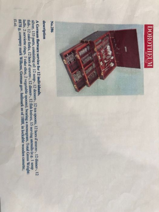 Столовое серебро