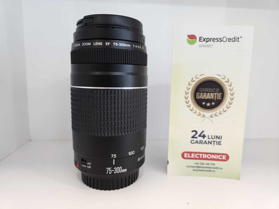 Obiectiv Foto DSLR Canon EF 75-300mm(Ag8 Tudor1/B74458)  Garantie 2 An