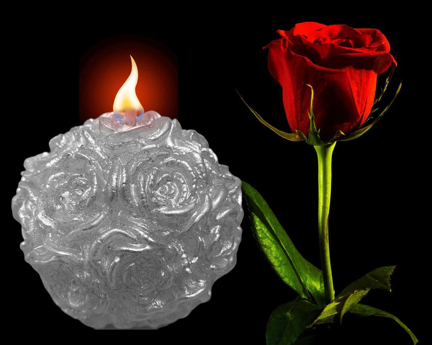 Cadou pentru persoana iubita: Lumanare pictata; Valentine’s, Dragobete