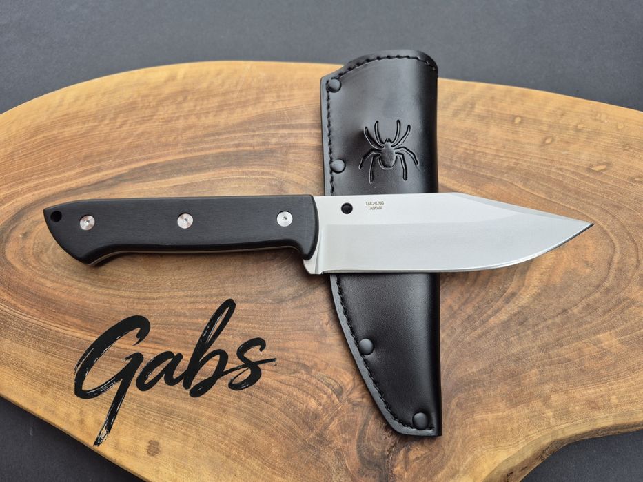 Фиксиран нож Spyderco Province FB45GP,фултанг с кожена кания