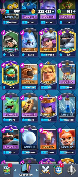 Продам прокачанный аккаунт в Clash royale
