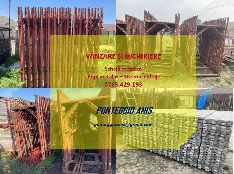 Schelă metalică de închiriat cu montaj autorizat la cerere