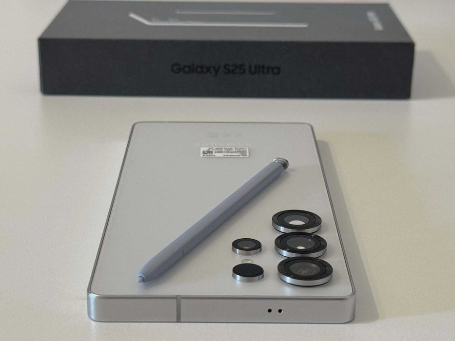 Бартер! Като НОВ! Samsung Galaxy S25 Ultra Titanium Whitesilver (Бял)
