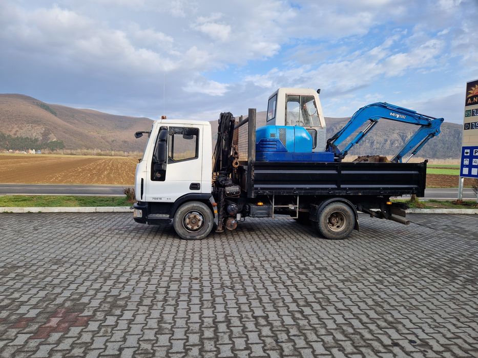 Transport basculabil cu macara,diferite lucrari cu excavator si dumpăr