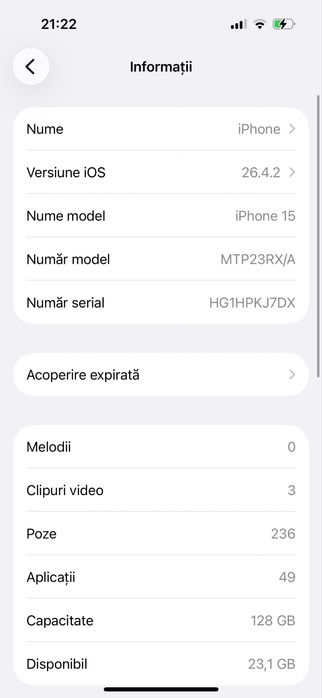 Iphone 15 de vanzare