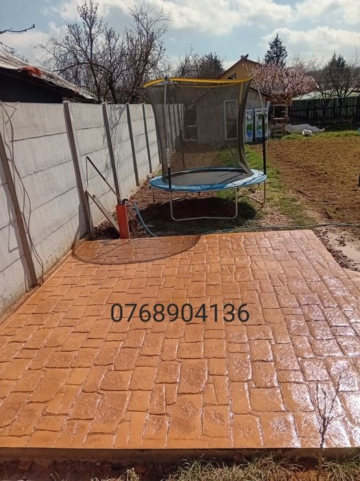 Beton amprentat decorativ