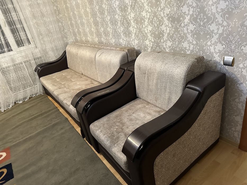 Бу диван с креслом