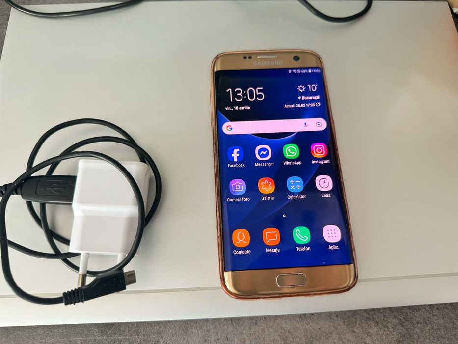Samsung Galaxy S7 Gold Platinum, 32GB – Stare bună, FULL BOX + Accesorii