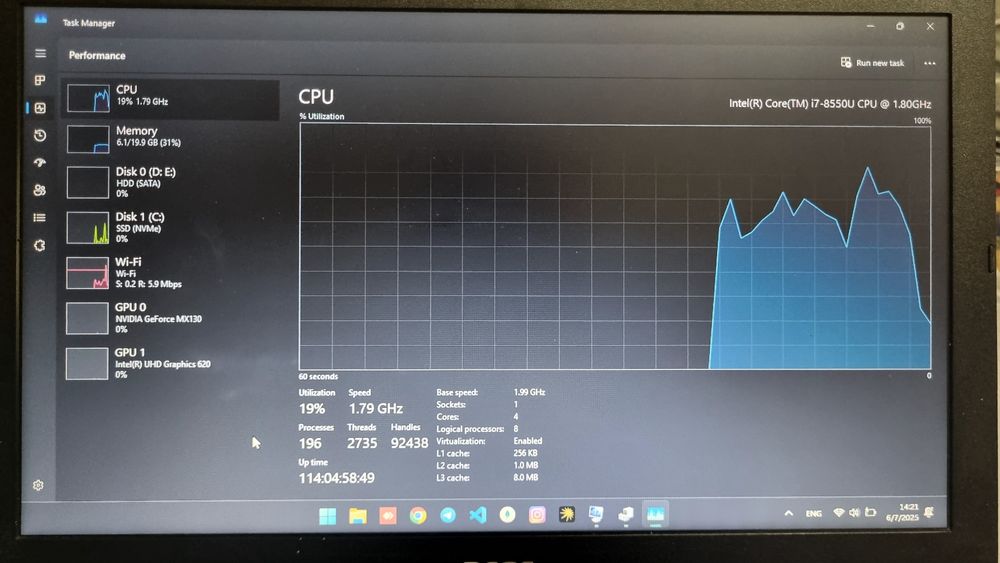 Acer Aspire 3 / core-i7-8550u