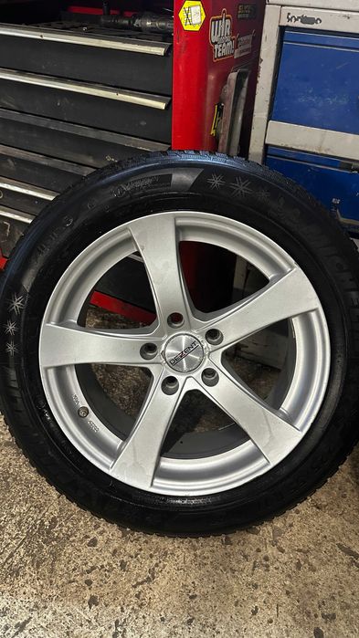 Jante 5x120 BMW Seria 5 F10  225 55 17 iarna Michelin Alpin 5