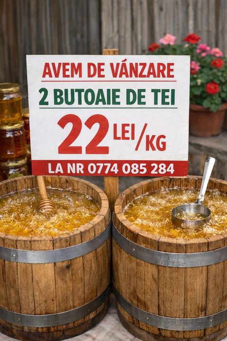 Avem de vanzare miere de tei