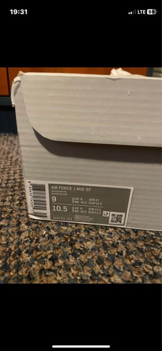 Nike Air Force One Mid Triple White