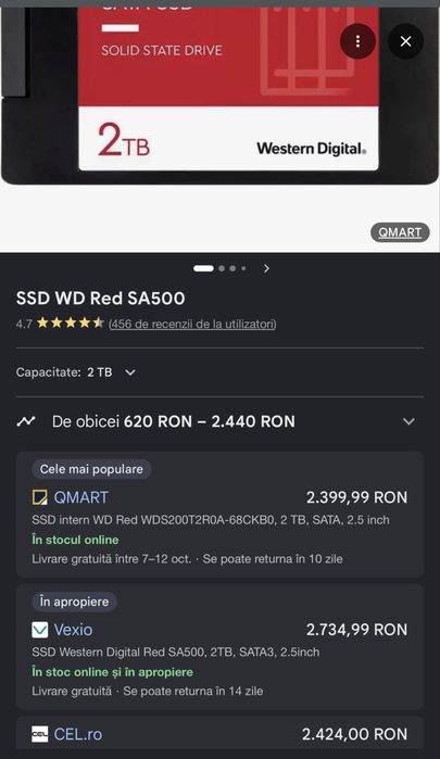 SSD WD Red SA500