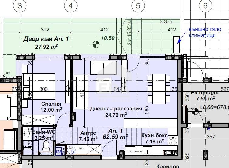 Продава се Двустаен апартамент в София, м-т Гърдова глава - 70 кв.м за 2363 €/кв.м - Снимка #2