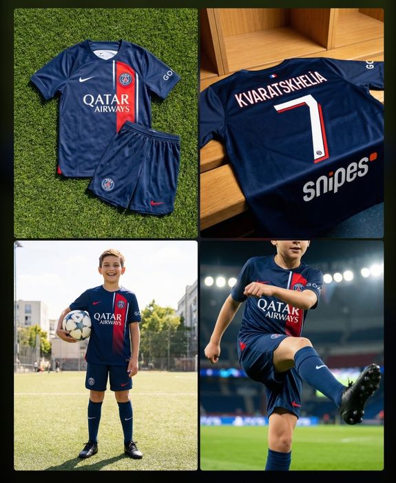 PSG детско юношески футболни екипи