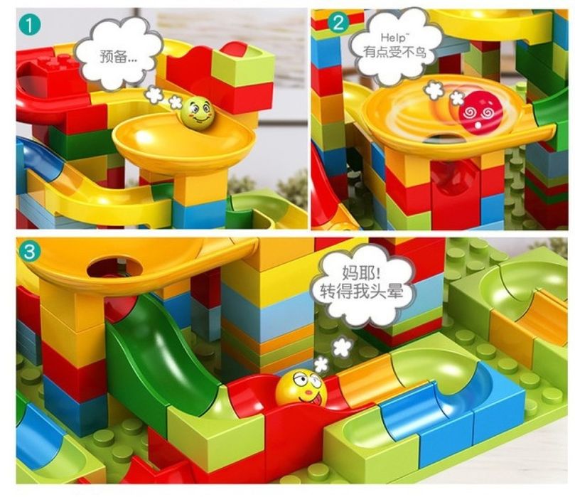 Голям комплект конструктор с 165 части / Плъзгащ блок/ Материал