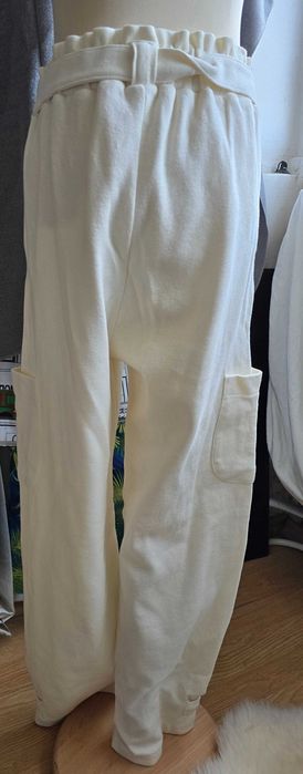 Pantaloni albi eleganti Zara 13-14 ani
