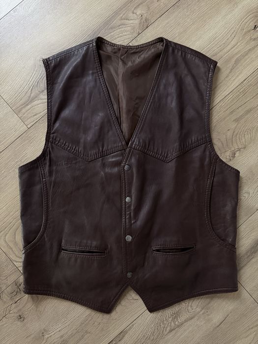 Vesta Piele Naturala BERTO LUCCI Maro Barbati | Marime XL 56