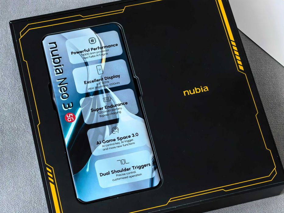 Nubia Neo 3 5G Shadow Black 256Gb | GAME SUIT Pack