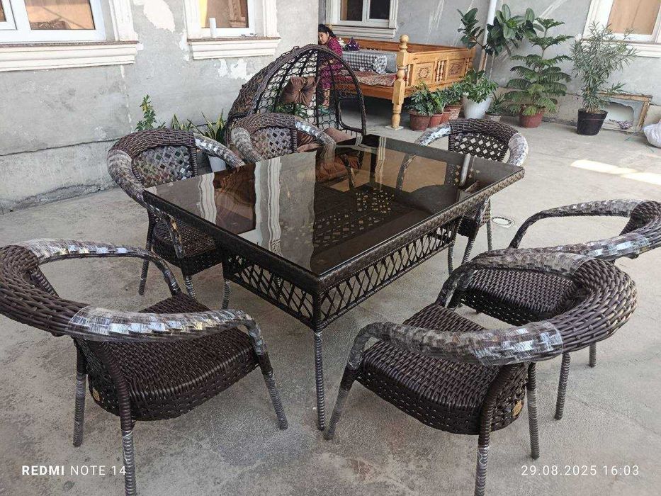 Azizbek nomli sexdan RATAN stol stullar