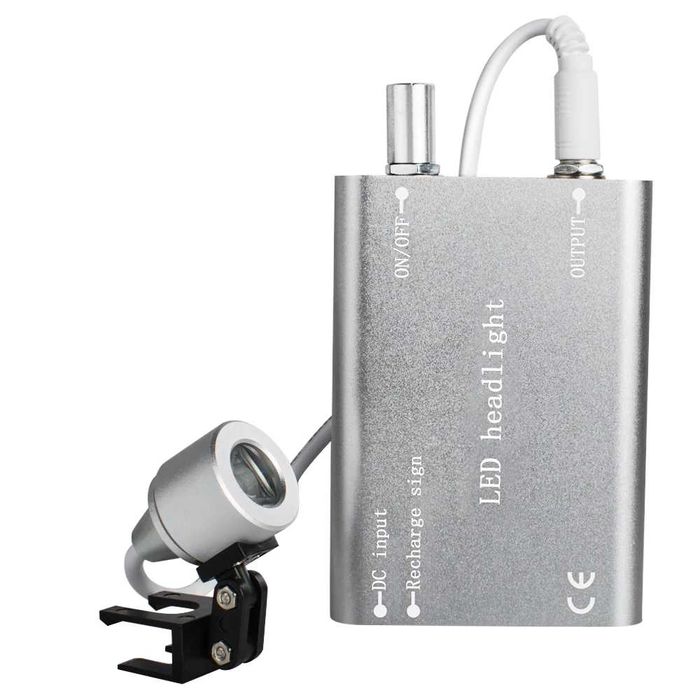 Set profesional: Ochelari cu lupe 3,5X și sistem de iluminare LED