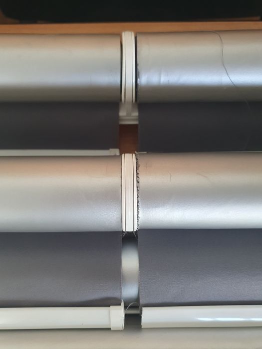Rolete textile, termo, gri, 3 dimensiuni
