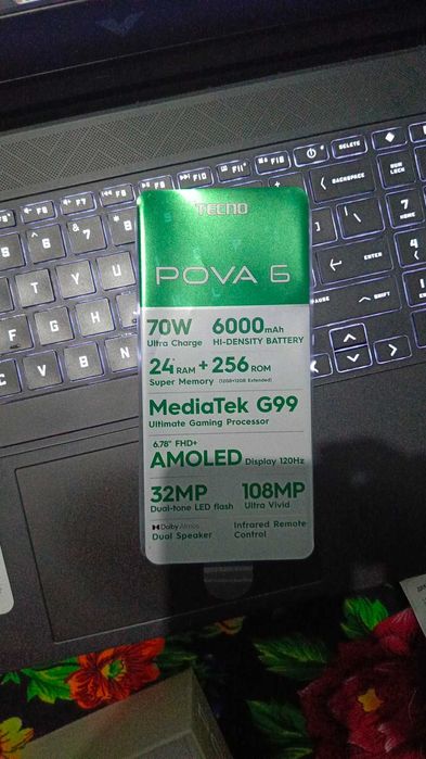 Tecno pova 6 sal kam yangiday