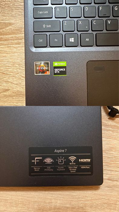 Acer Aspire 7 A715-41G | Ryzen 5 3550H | GTX 1650 | 8GB RAM | SSD 256GB