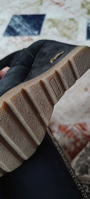 Сапоги зимние замша