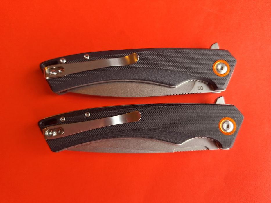 Сгъваем полуавтоматичен нож-стомана D2 (два модела острие)