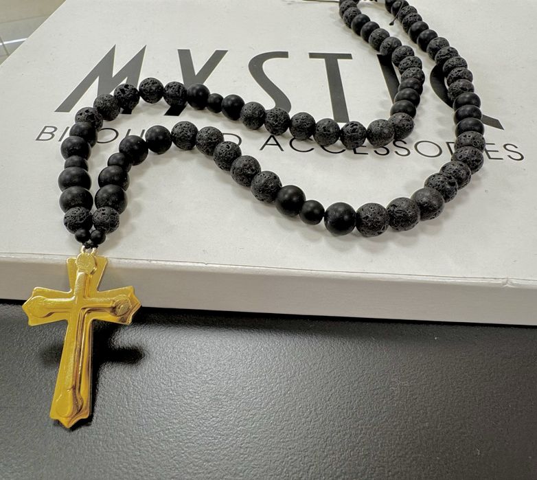 Мъжка броеница от естествени камъни