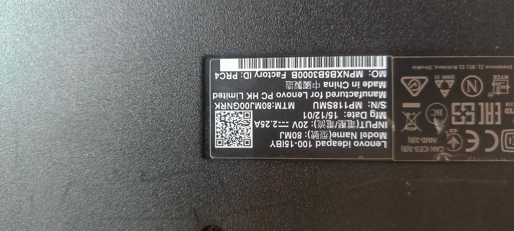 Ноутбук Lenovo IdeaPad5-100