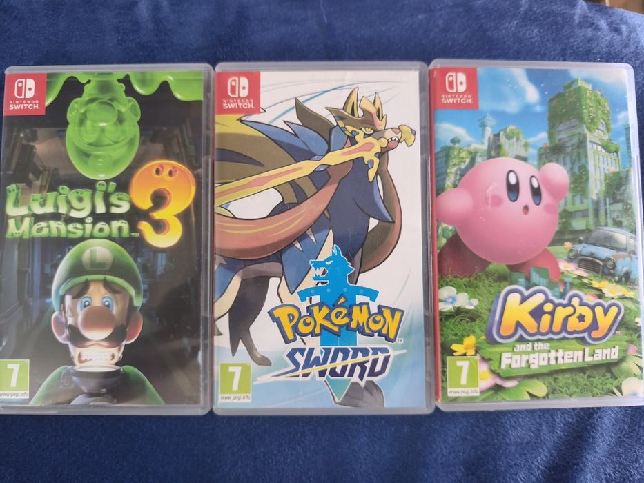 Nintendo Switch игри - Luigi’s Mansion 3, Pokémon Sword и Kirby Forgotten Land