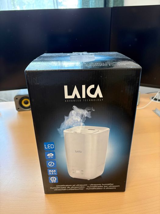 Umidificator automat Laica HI3015, ultrasonic, cu abur rece, capacitate rezervor 3.3 L