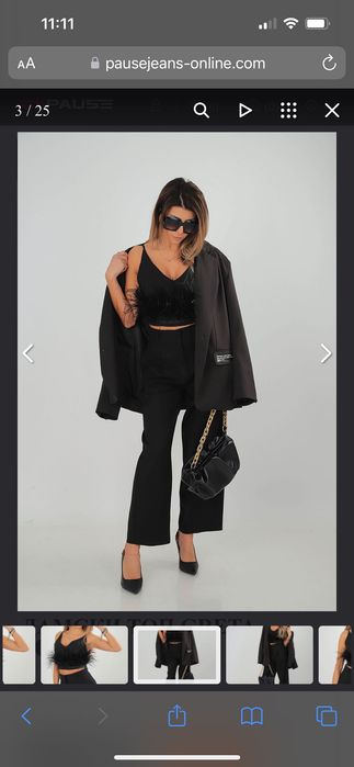 Pause jeans-топ с пера