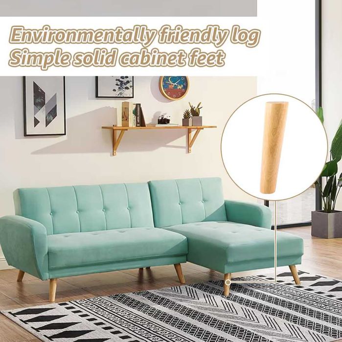 Picioare din lemn pentru mobilier 4buc 20cm