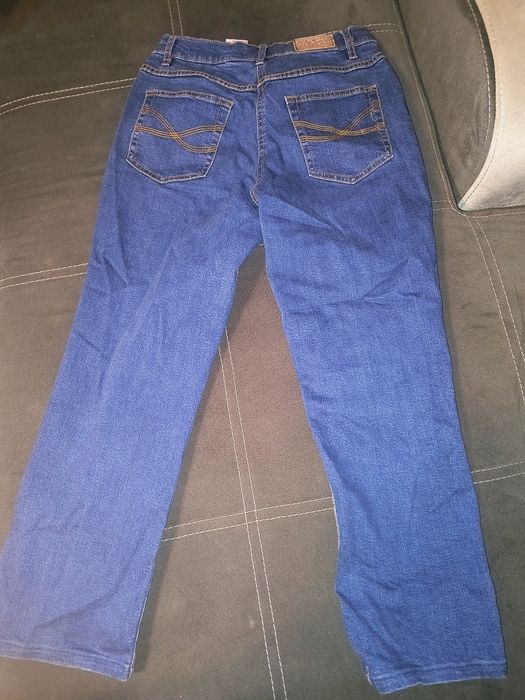 Pantalon din denim albastru