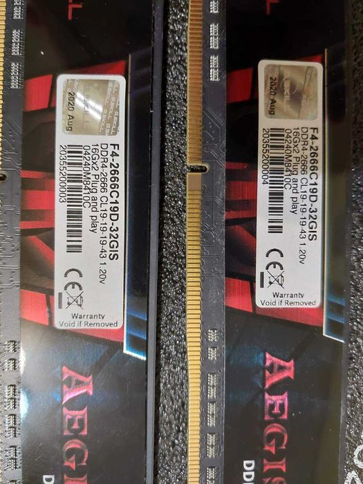 32GB DDR4 2666Mhz - RAM памет